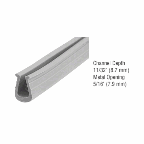 CRL GC728C Gray Glazing Vinyl Channel 11/32