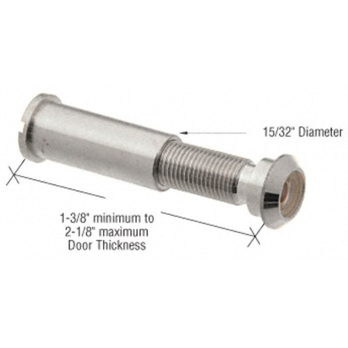 CRL S4365 Satin Chrome Standard Door Viewer
