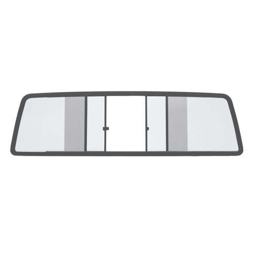 CRL TSW1852 Duo-Vent Four Panel Slider with Clear Glass for Jeep Scrambler 1981-1983