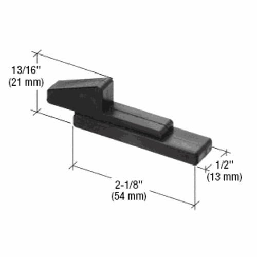 CRL F2634 Black Plastic Sash Lock - 2 Pack