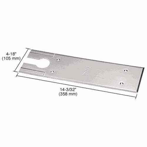 CRL BTS7410CPBS Dormakaba BTS80 Brushed Stainless Cover Plate