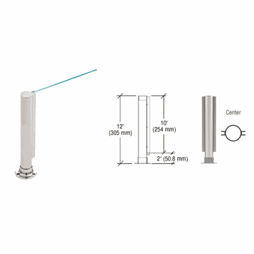 CRL PP01CBS Brushed Stainless 12