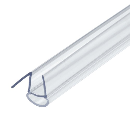 CRL P910BWS Clear Bottom Bulb Wipe with Drip Rail for 3/8