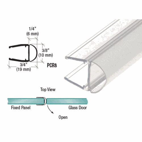 CRL PCR8 Translucent Vinyl Bulb Seal for 5/16