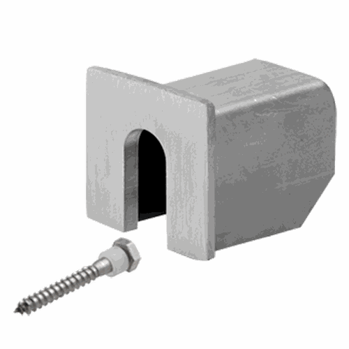 CRL LRC10SECBS 316 Brushed Stainless Stabilizing End Cap for LC10 Cap Rail