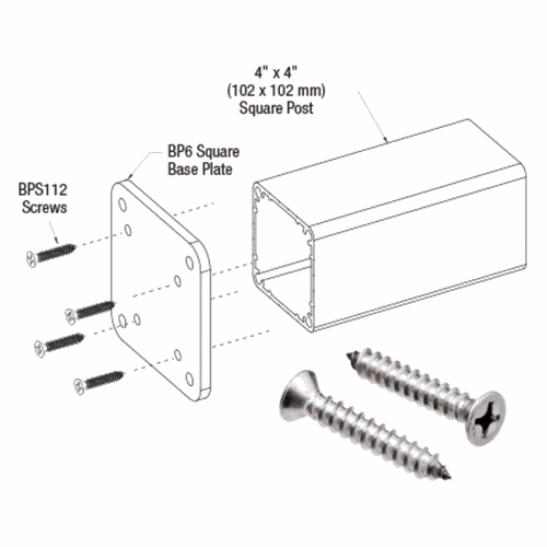 CRL BPS112 Base Plate Screw