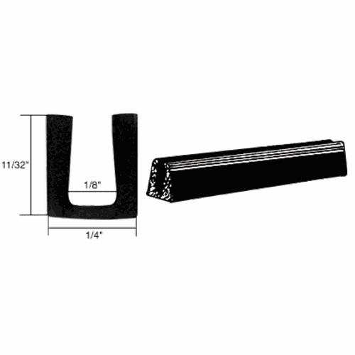 CRL AV4511 Glass/Acrylic Setting Rubber Channel for 1/8