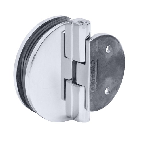 CRL EH184 Polished Chrome Half Round Light Duty Shower Door Hinge