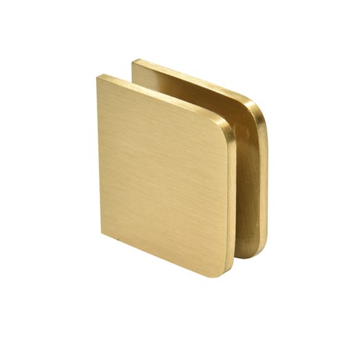CRL UC77SB Satin Brass Traditional Fixed Panel U-Clamp