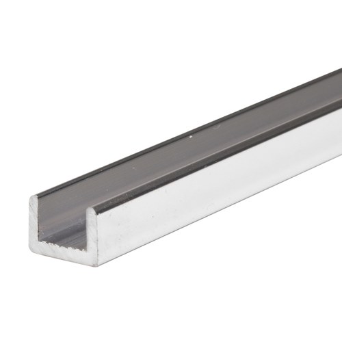 CRL SDCR38BA Brite Anodized Frameless Shower Door U-Channel for 3/8