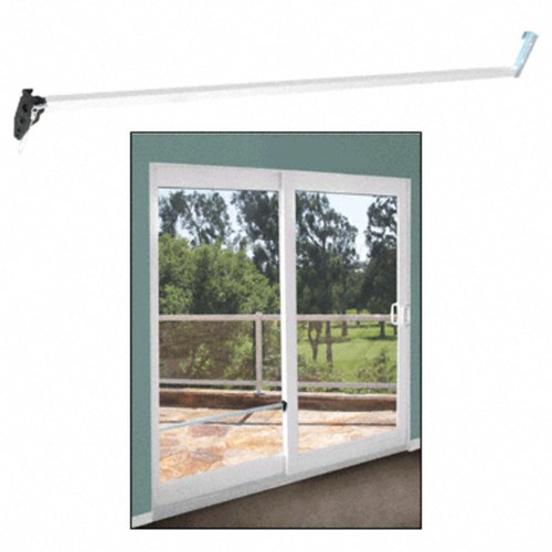 CRL S4220 White Sliding Glass Door Security Bar