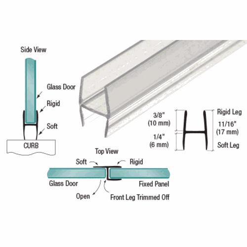 CRL P375HWS Soft Fin 'H' Wipe for 3/8