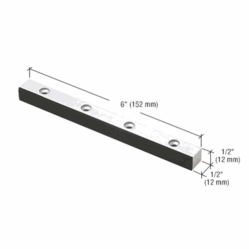 CRL 1NT308A Aluminum Header-Mounted Double Door Stop