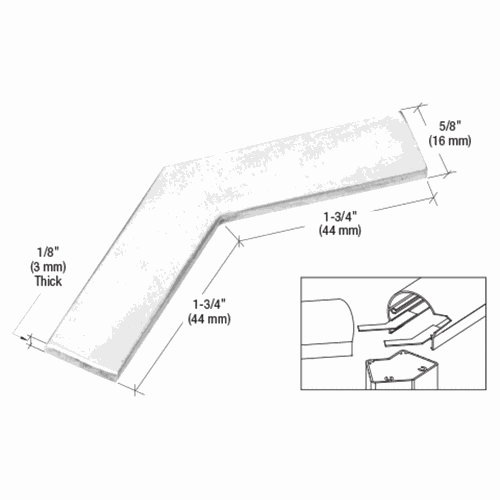 CRL 45CB 135 Aluminum Rail Corner Bracket