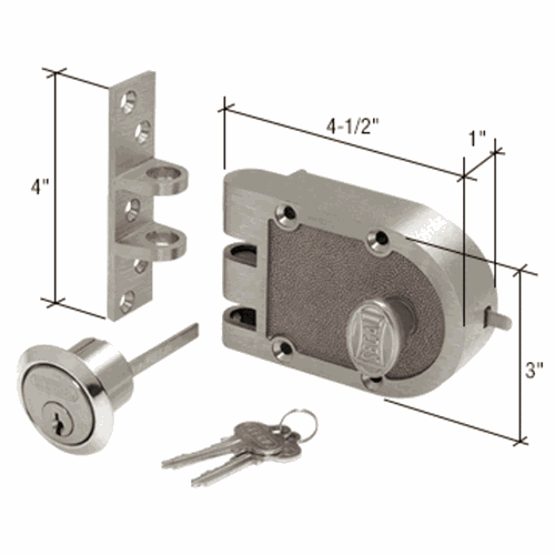CRL SE15328 Brushed Chrome Segal Deadbolt Lock