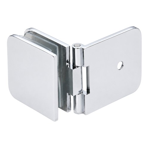 CRL ADJ037CH Polished Chrome Adjustable Wall Mount Glass Clamp