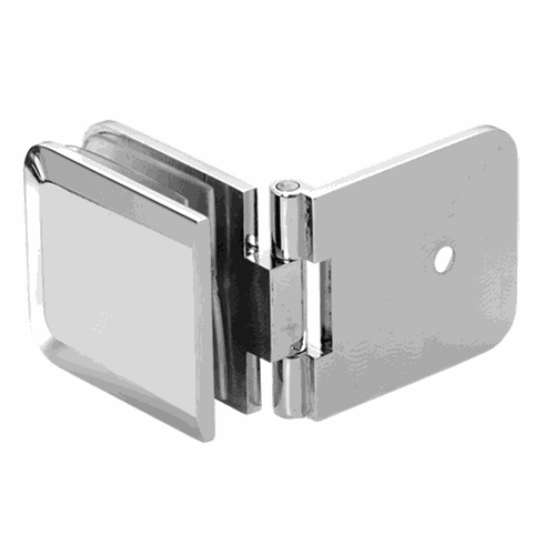 CRL ADJBEV037CH Polished Chrome Adjustable Beveled Wall Mount Glass Clamp