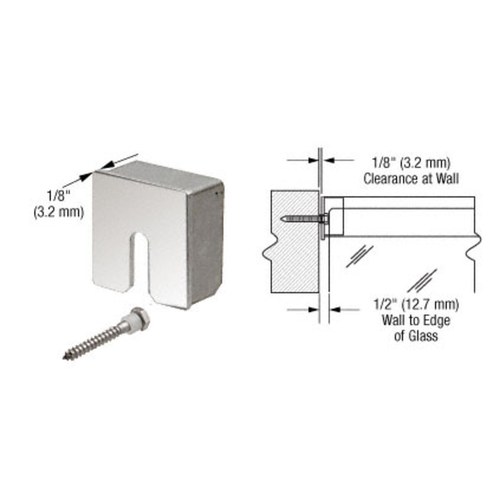 CRL GRS15SECPS Polished Stainless Square End Cap for 1.5