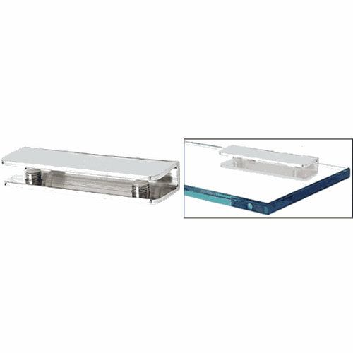 CRL FA11CH Polished Chrome Rectangular Shower Shelf Clamp