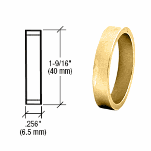 CRL DRA256PB Polished Brass .256