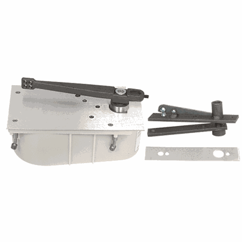 CRL 2890SH0LHSC Rixson Satin Chrome 28 Series Left Hand 90 Floor-Mounted Closer Package