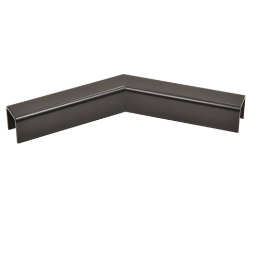 CRL GRL107H3MBL Matte Black 135 Horizontal Corner for 11 Ga Low Profile Cap Railings