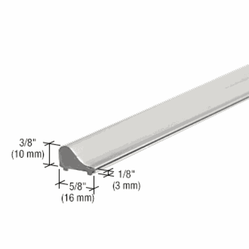 CRL S1L001A Satin Anodized Frameless Shower Door Tapered Threshold