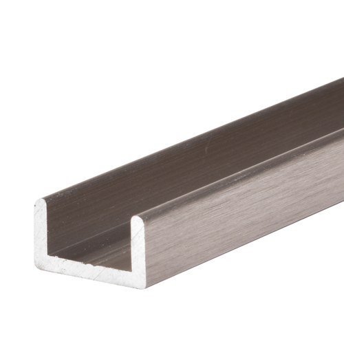 CRL SDCR12BN Brushed Nickel U-Channel for 1/2