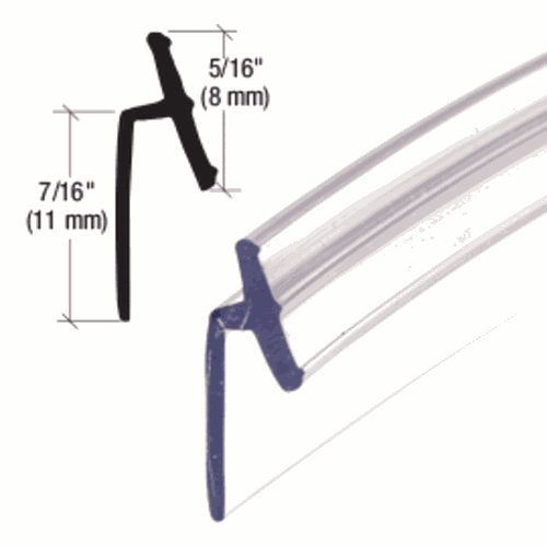 CRL V600CSGFT Clear PVC Vinyl T-Seal