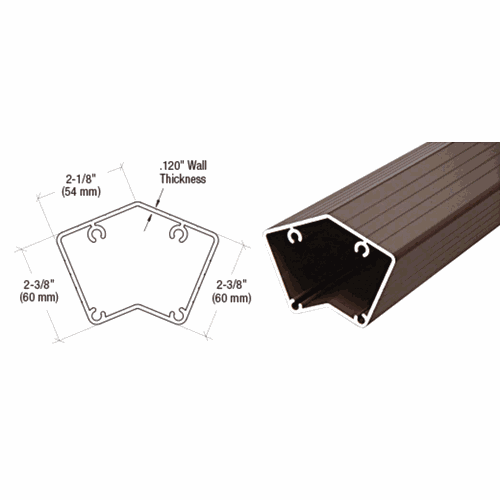 CRL 1P548BRZ Matte Bronze 100 Series 48
