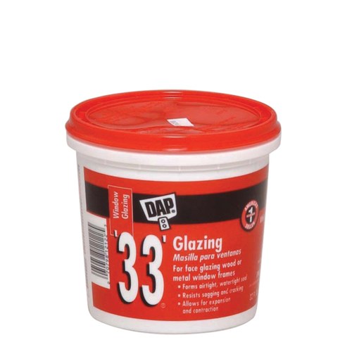 CRL 33QTW DAP '33' White Glazing Compound - Quart