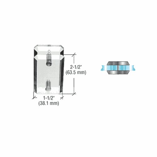 CRL AMC180 Clear Acrylic 180 Mall Glass Clamp