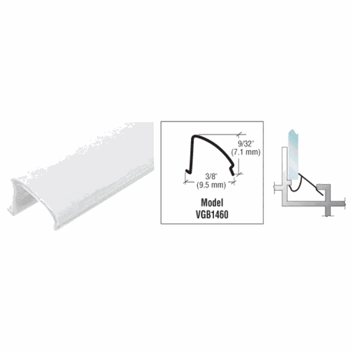CRL VGB1460W White Snap-In Vinyl Glazing Bead