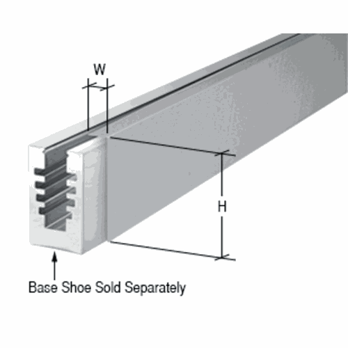 CRL BACBS10 Brushed Stainless Cladding for B5A Surfacemate Base Shoe