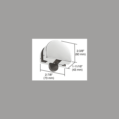CRL PTH23SA Satin Anodized PTH Series Top Transom Door Stop Patch Fitting