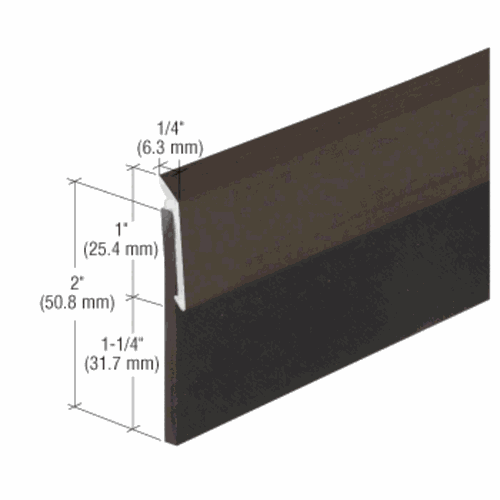CRL 33N2D36 Dark Bronze Anodized Heavy-Duty Door Sweep - 36