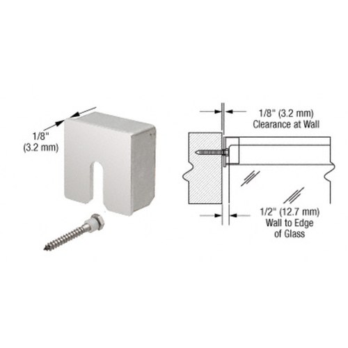 CRL GRSC20SECPS Polished Stainless Steel Square End Cap for 2