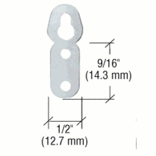 CRL 81MH Large Oval Eyelet Flat Metal Hangers