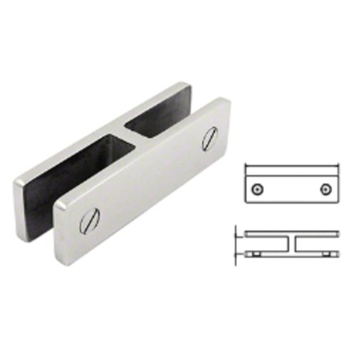 CRL GBC18021PS 316 Polished Stainless 180 Glass Bracing Clamp for 21.52mm Glass