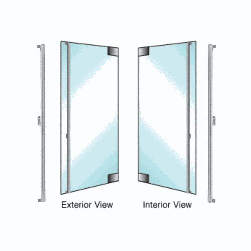 CRL DH130F5GBS Blumcraft Brushed Stainless Right-Hand Glass Mount 
