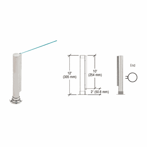 CRL PP01EBS Brushed Stainless 12