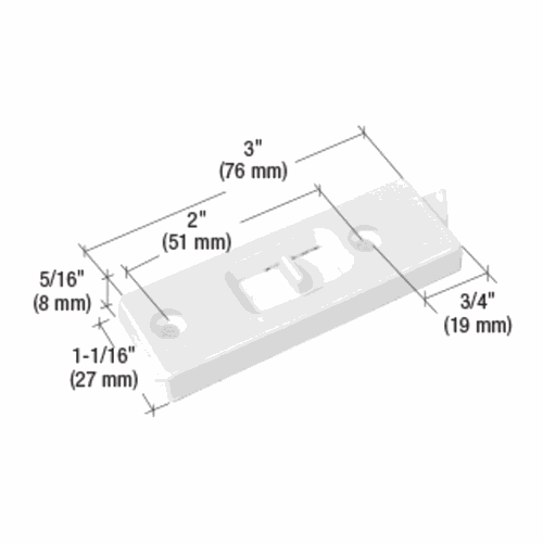 CRL F2598 Tilt Window Latch with 2
