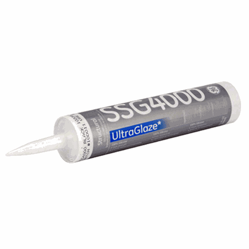 CRL SSG4000 Black GE UltraGlaze Silicone Structural Sealant