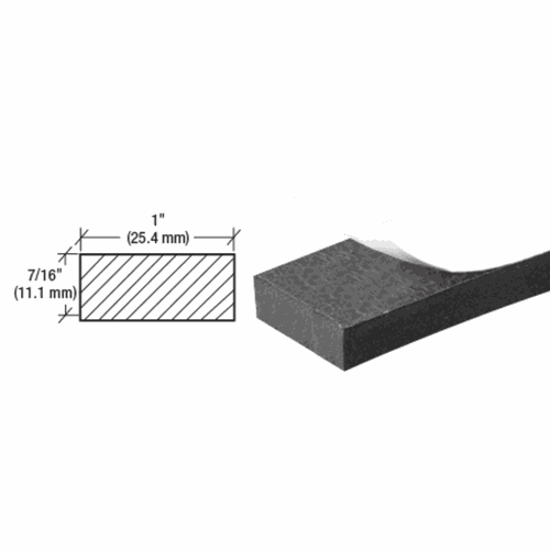 CRL AV4861 Neoprene Weatherstrip 7/16