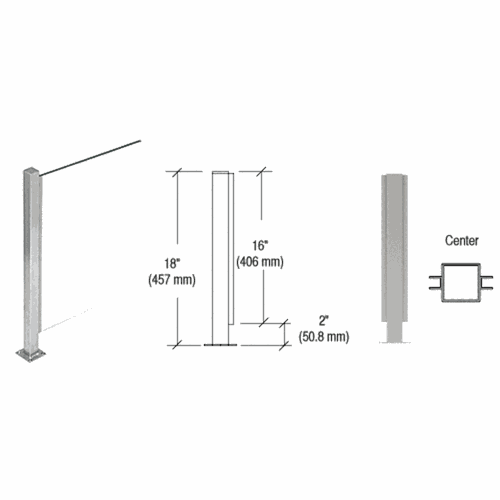 CRL PP47CBS Brushed Stainless 18