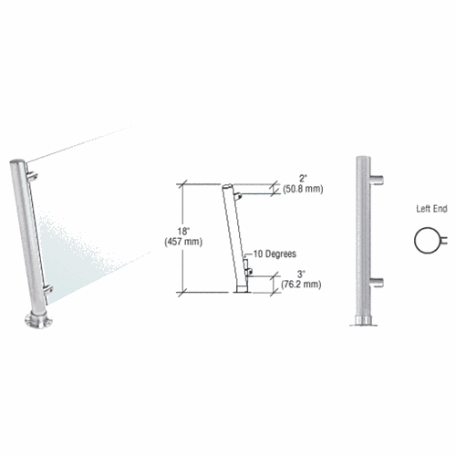 CRL PP46LEBS Brushed Stainless 18