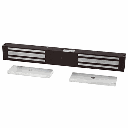 CRL SDC1512DU SDC EMLock Double Electromagnetic Lock, 1650 lbs, Dark Bronze Finish