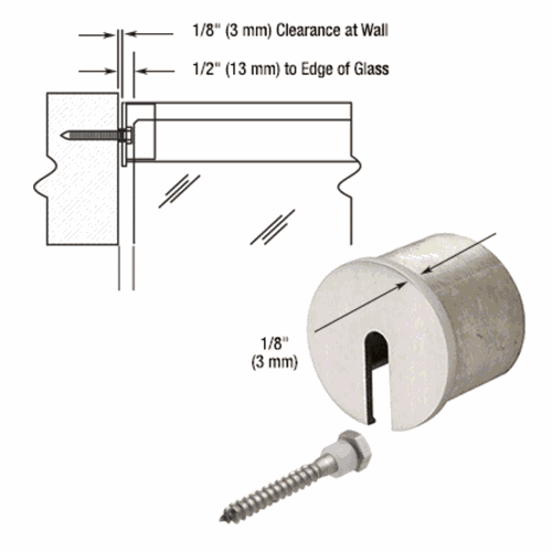 CRL GRRF20SECBS 316 Stainless Steel End Cap for 1-7/8
