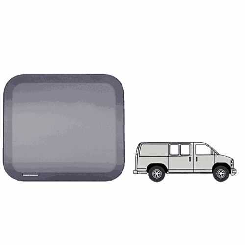 CRL FW131 Fixed All-Glass Look 40 Window for 1997+ Chevy/GMC Vans 17.7