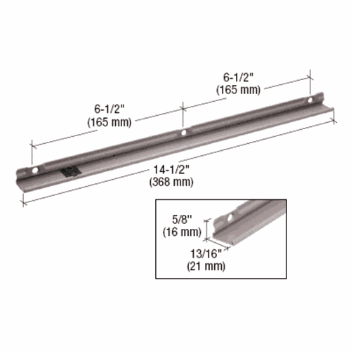 CRL EP28017 Truth Stainless Steel Maxim Encore Operator Track